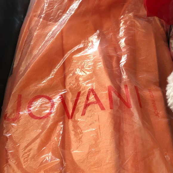 Jovani Vibrant Orange Prom Dress. NEW WITH TAGS
